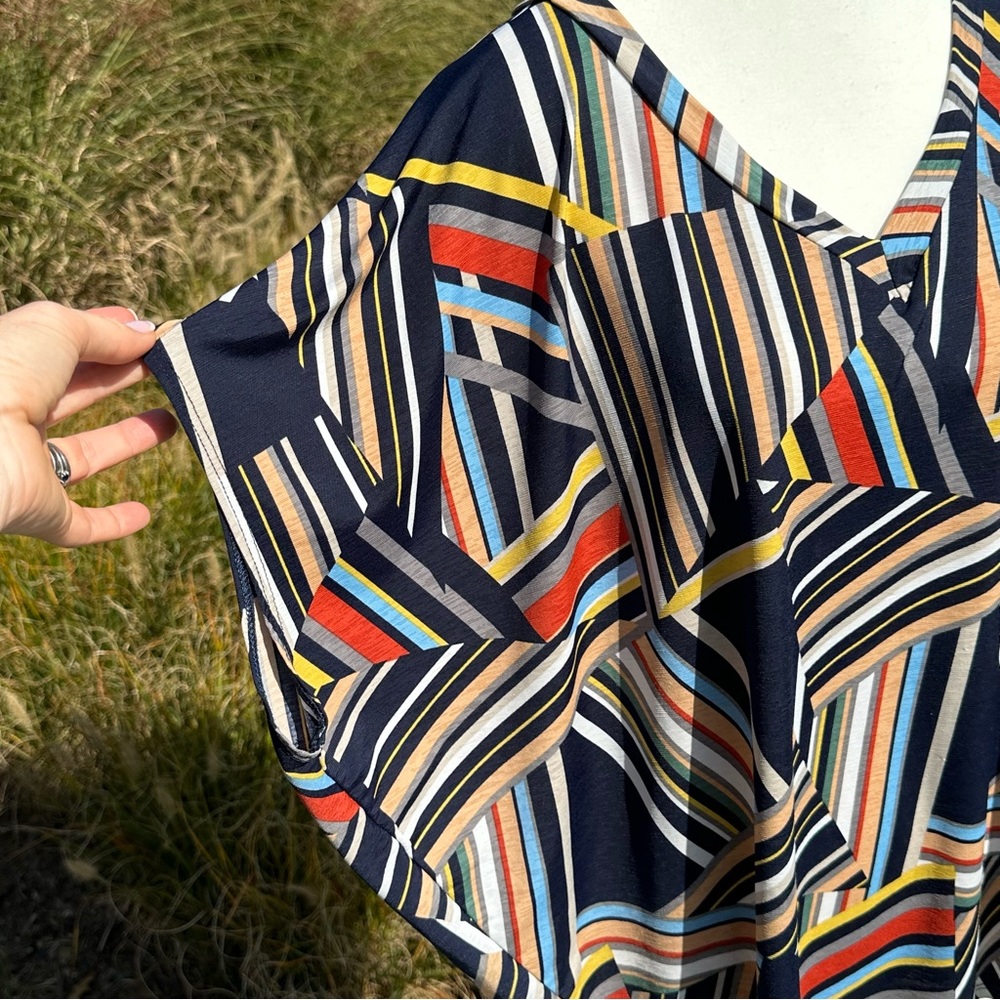 Entro Multi Colored Geometric Pattern Top - image 3